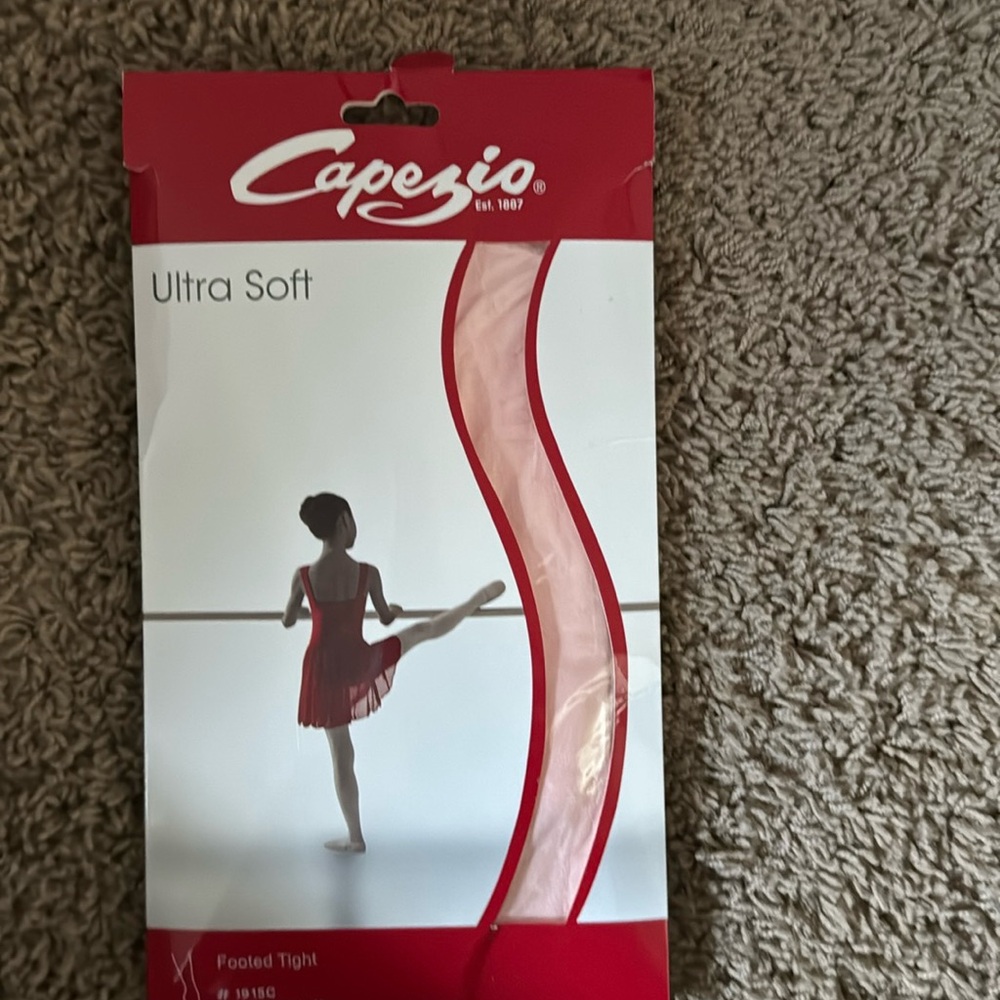 Capezio ultra soft pink footed tights